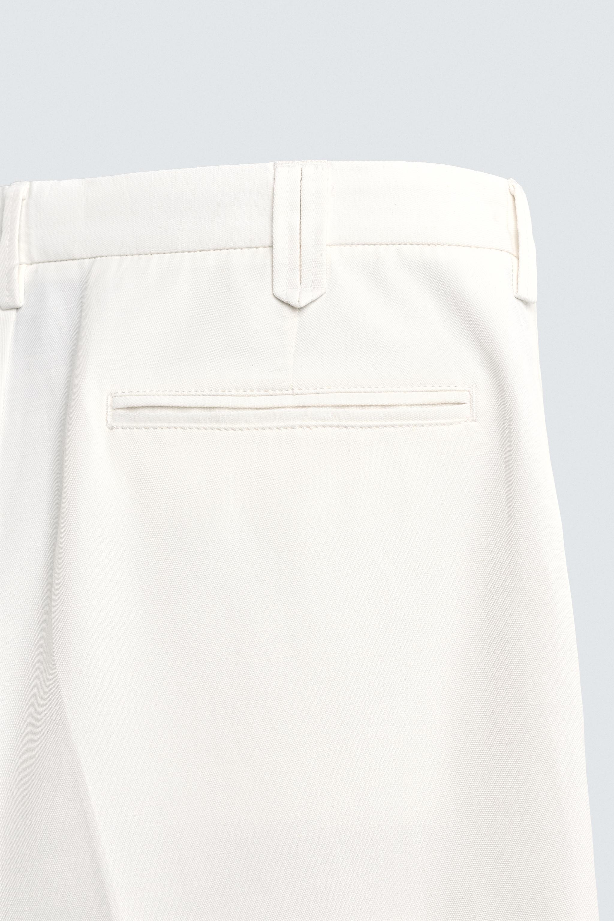PANTALON REGULAR FIT VISCOSE - COTON